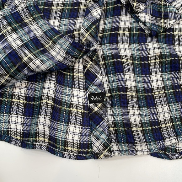 Rails Button Down Plaid Shirt S Blue Green Plaid Long Sleeve Super Soft - Picture 10 of 12